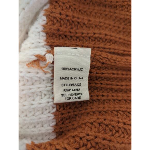 Moon & Madison Striped Color Block Chunky Knit Sweater Size XS - Picture 9 of 9